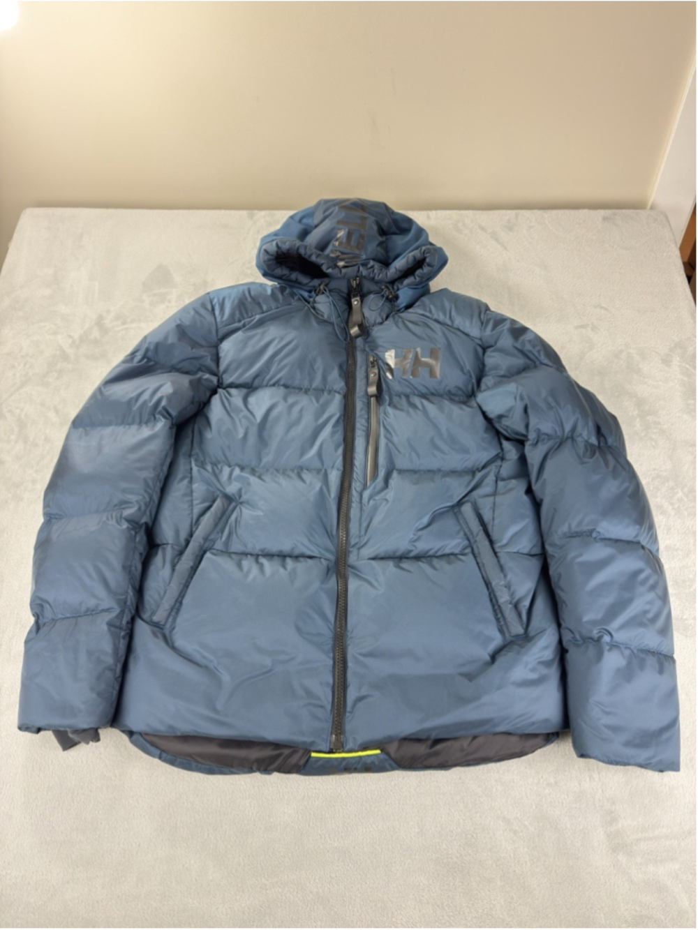Helly Hansen Active Winter Parka Men Large Blue Puffer Jacket 100% Polyamide